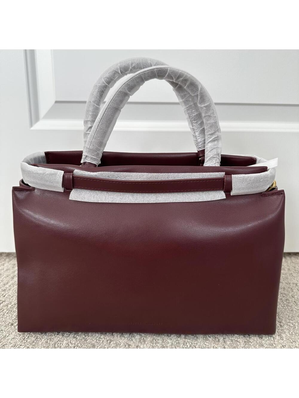 Rebecca Minkoff Insider Leather Crossbody Shoulder Bag Port NWT - Picture 7 of 9